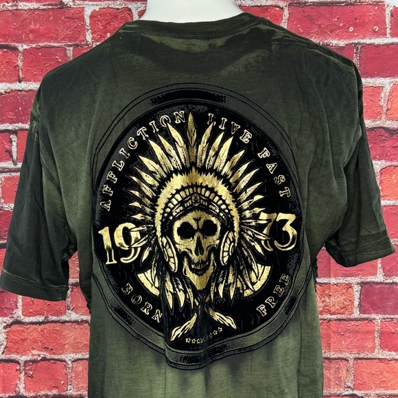 Affliction Men's Short Sleeve Graphic T-shirt - 3XL - NWT - Picture 9 of 11